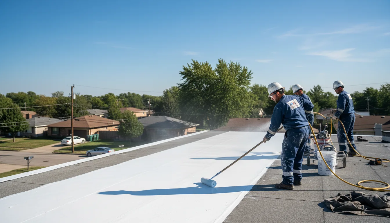 Commercial roof coating in Ventura, IA near me